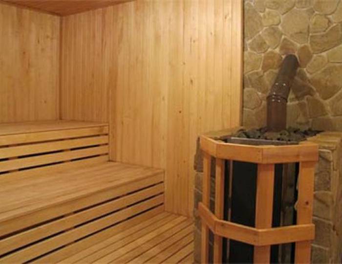 Дровяная сауна с купелью - Санаторий «Родина»